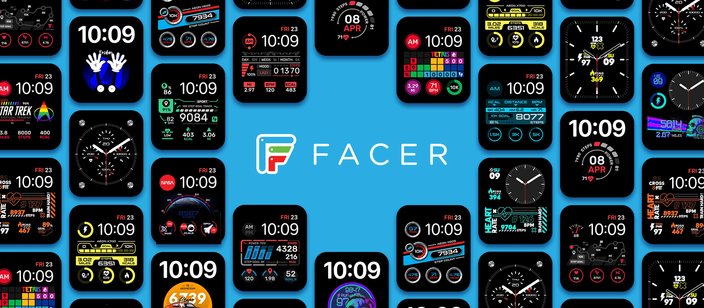 Facer - Thousands of FREE watch faces for Apple Watch, Samsung Gear S3,  Huawei Watch, and more